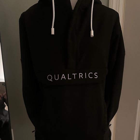 Black Qualtrics mixed media Hoodie - Picture 13 of 13
